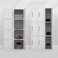 Modern Style Wardrobe White Metal Wardrobe Closet with Locks