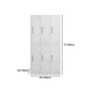 Modern Style Wardrobe White Metal Wardrobe Closet with Locks