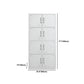 Modern Style Wardrobe White Metal Wardrobe Closet with Locks