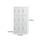 Modern Style Wardrobe White Metal Wardrobe Closet with Locks