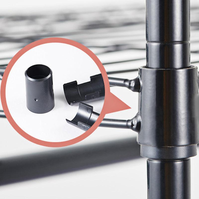 Modern Style Wardrobe Metal 2-Teir Adjustable Shelves Wardrobe Closet Clearhalo 'Armoires & Wardrobes' 'armoires_wardrobes' 'Bedroom Furniture' 'furn' 'furn_armoires_wardrobes' 'Furniture' 5793580