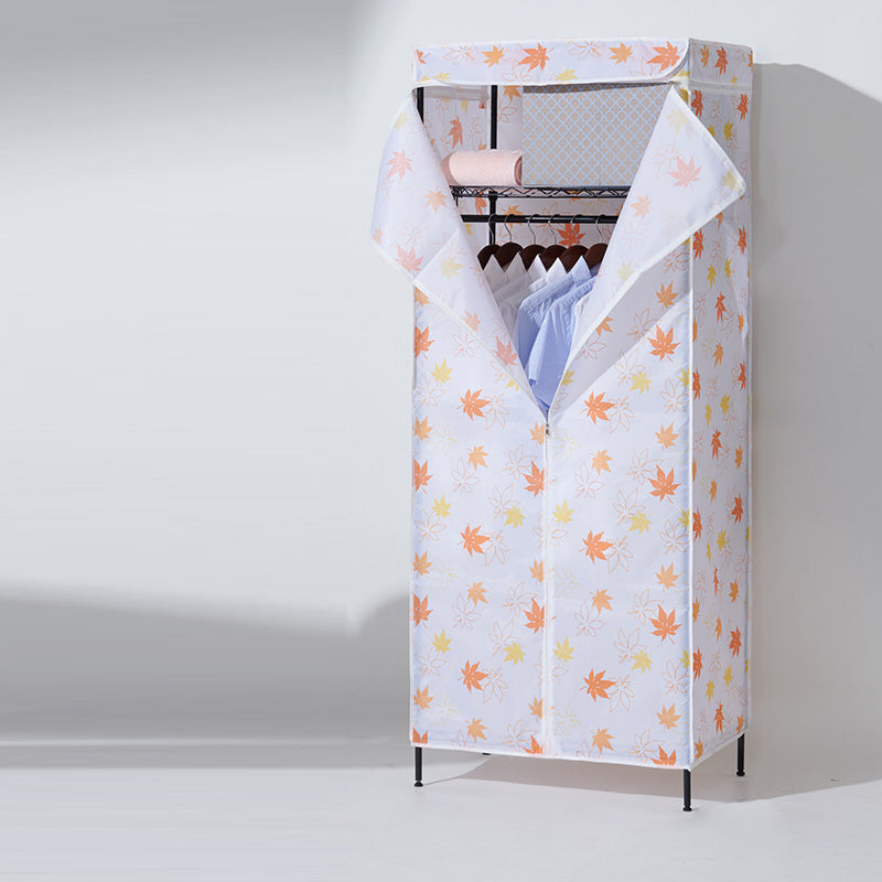 Modern Style Wardrobe Metal 2-Teir Adjustable Shelves Wardrobe Closet Clearhalo 'Armoires & Wardrobes' 'armoires_wardrobes' 'Bedroom Furniture' 'furn' 'furn_armoires_wardrobes' 'Furniture' 5793582