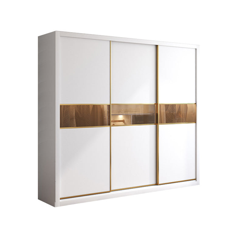 Armoire en bois de style contemporain placard de garde-robe de porte à porte douce avec tiroir