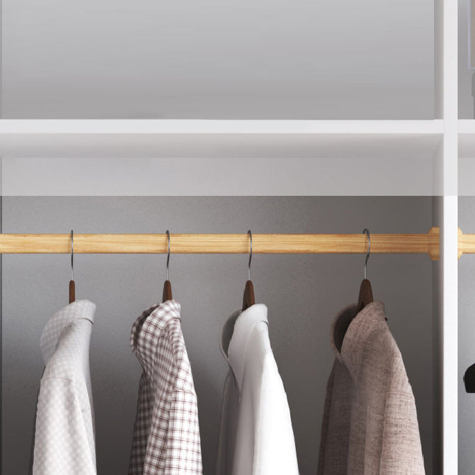 Armoire en bois de style contemporain placard de garde-robe de porte à porte douce avec tiroir