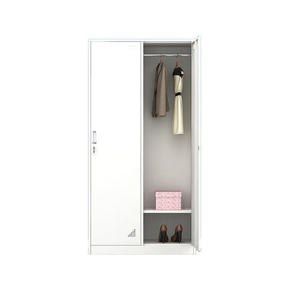 Contemporary Style Wardrobe Metal Wardrobe Closet with Doors
