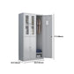 Contemporary Style Wardrobe Metal Wardrobe Closet with Doors