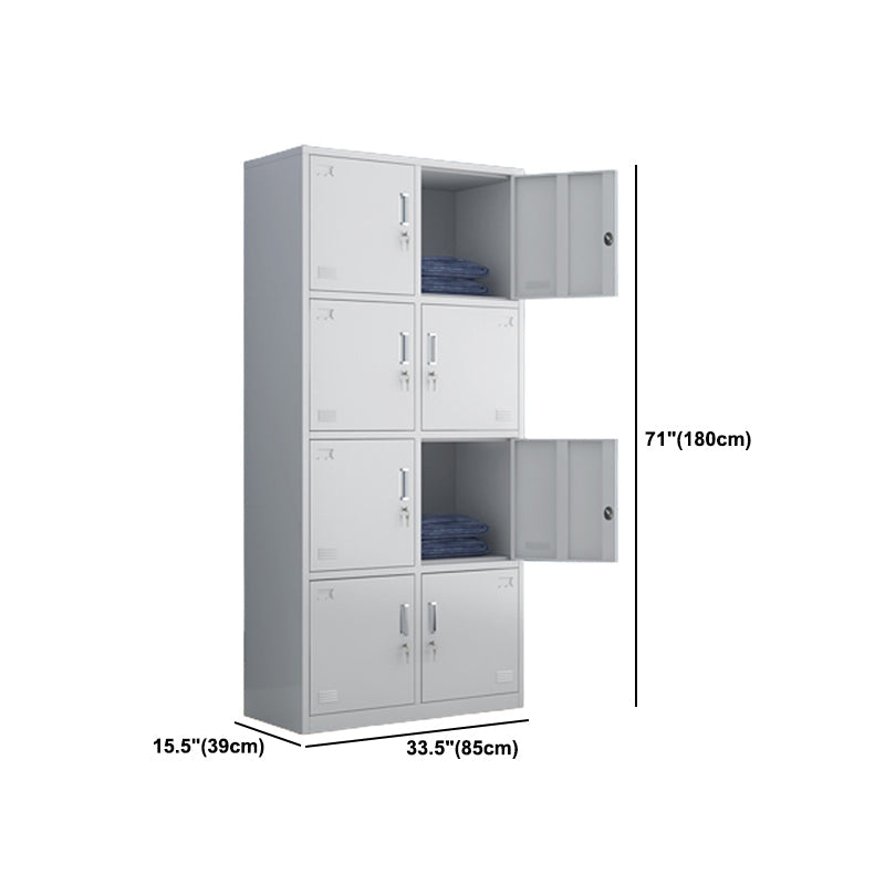 Contemporary Style Wardrobe Metal Wardrobe Closet with Doors