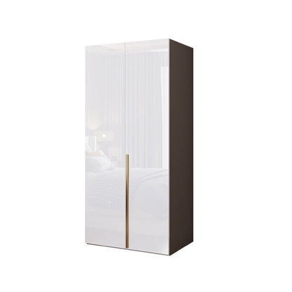 Contemporary Wooden Wardrobe White Colour Soft Close Door Wardrobe Closet Armoires & Wardrobes Clearhalo 'Armoires & Wardrobes' 'armoires_wardrobes' 'Bedroom Furniture' 'furn' 'furn_armoires_wardrobes' 'Furniture' 5793682