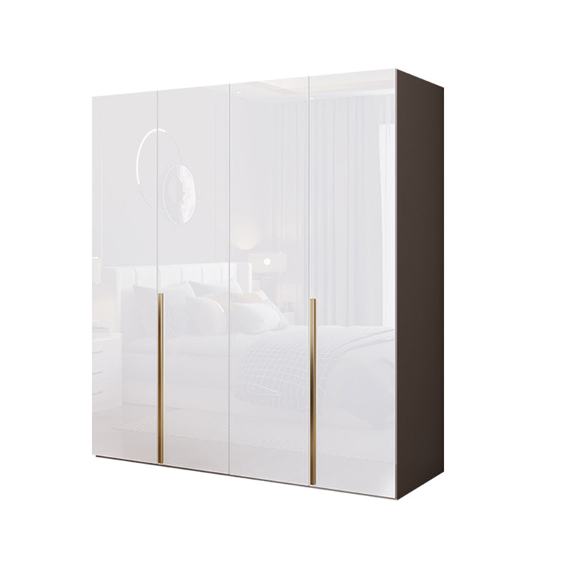 Contemporary Wooden Wardrobe White Colour Soft Close Door Wardrobe Closet Armoires & Wardrobes Clearhalo 'Armoires & Wardrobes' 'armoires_wardrobes' 'Bedroom Furniture' 'furn' 'furn_armoires_wardrobes' 'Furniture' 5793686