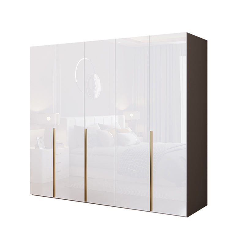 Contemporary Wooden Wardrobe White Colour Soft Close Door Wardrobe Closet Armoires & Wardrobes Clearhalo 'Armoires & Wardrobes' 'armoires_wardrobes' 'Bedroom Furniture' 'furn' 'furn_armoires_wardrobes' 'Furniture' 5793688