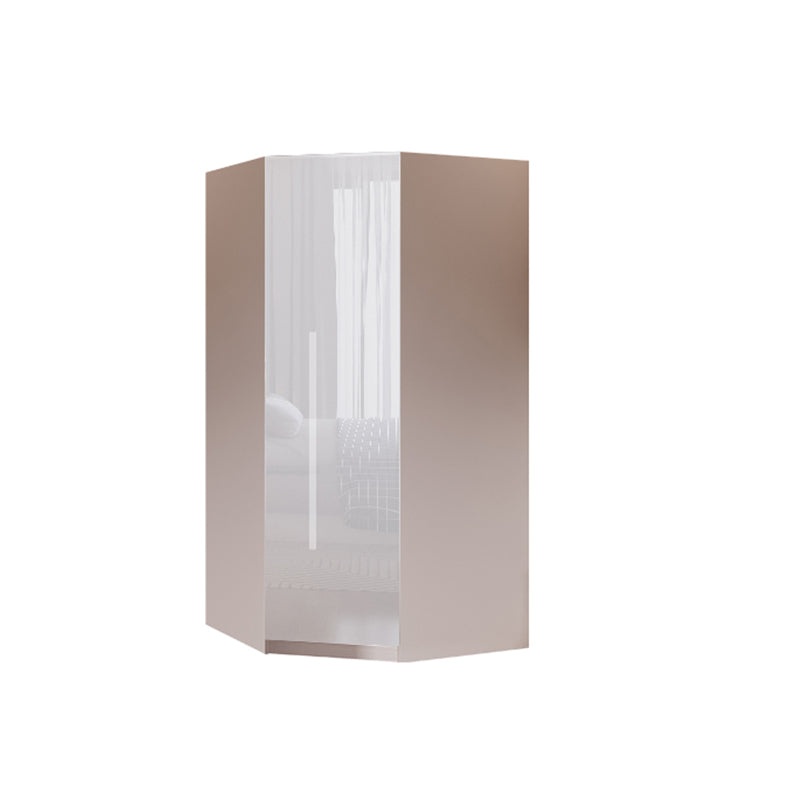 Contemporary Wooden Wardrobe White Colour Soft Close Door Wardrobe Closet 31.5"L x 31.5"W x 77"H Armoires & Wardrobes Clearhalo 'Armoires & Wardrobes' 'armoires_wardrobes' 'Bedroom Furniture' 'furn' 'furn_armoires_wardrobes' 'Furniture' 5793697