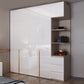 Contemporary Wooden Wardrobe White Colour Soft Close Door Wardrobe Closet Clearhalo 'Armoires & Wardrobes' 'armoires_wardrobes' 'Bedroom Furniture' 'furn' 'furn_armoires_wardrobes' 'Furniture' 5793705