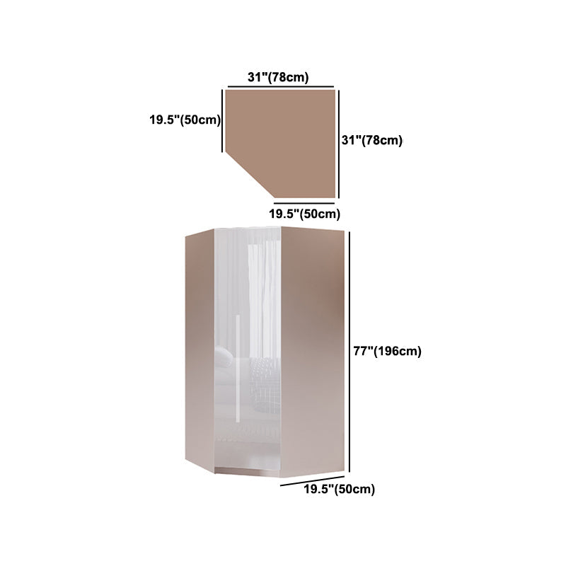 Contemporary Wooden Wardrobe White Colour Soft Close Door Wardrobe Closet Clearhalo 'Armoires & Wardrobes' 'armoires_wardrobes' 'Bedroom Furniture' 'furn' 'furn_armoires_wardrobes' 'Furniture' 5793716