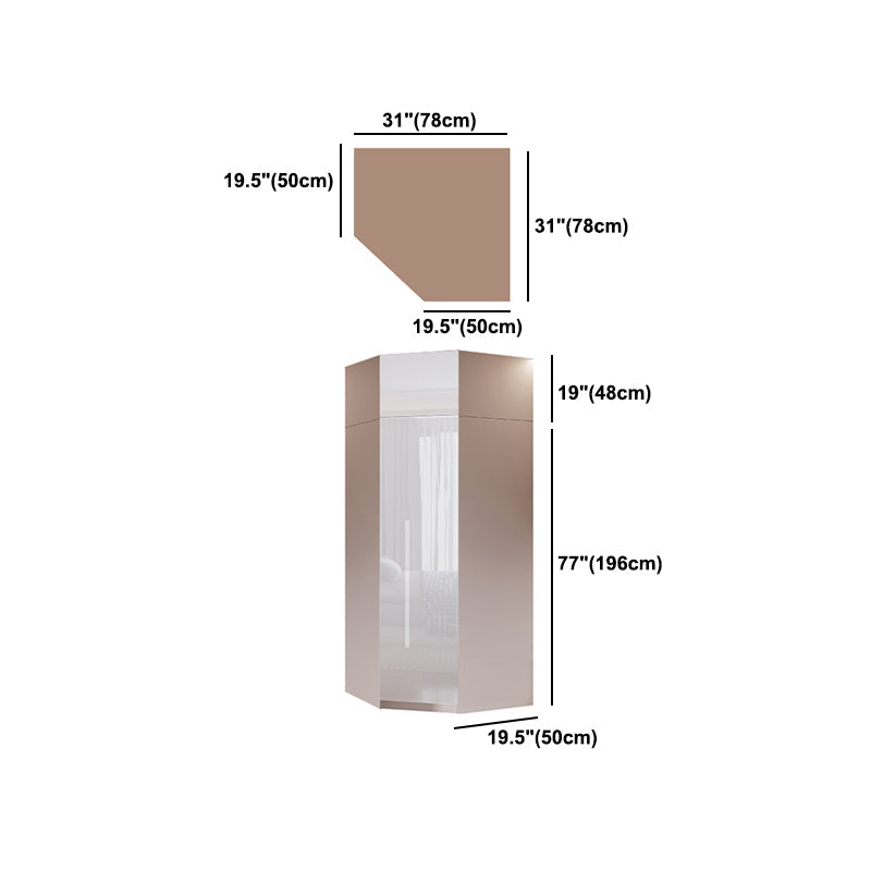 Contemporary Wooden Wardrobe White Colour Soft Close Door Wardrobe Closet Clearhalo 'Armoires & Wardrobes' 'armoires_wardrobes' 'Bedroom Furniture' 'furn' 'furn_armoires_wardrobes' 'Furniture' 5793722