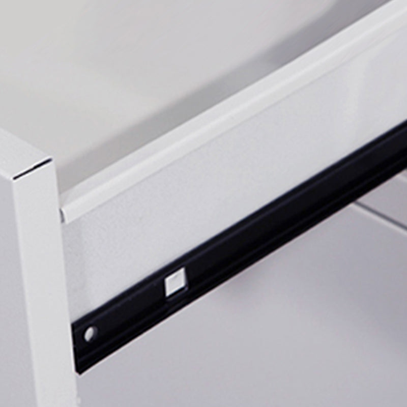 Armadio del guardaroba in acciaio grigio armadio a card a cerniera contemporanea