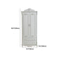 French Country Wardrobe White Colour Solid Wood Wardrobe Closet with Drawers