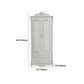 French Country Wardrobe White Colour Solid Wood Wardrobe Closet with Drawers