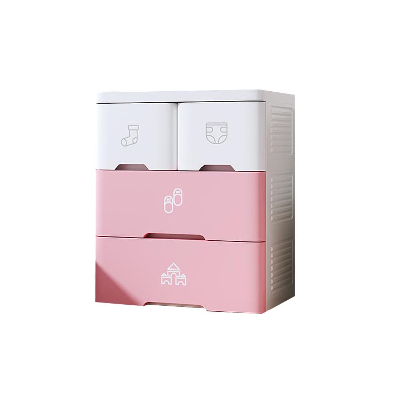 Plastic Storage Cabinet with Drawer Modern Wardrobe Armoire for Bedroom