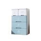 Plastic Storage Cabinet with Drawer Modern Wardrobe Armoire for Bedroom