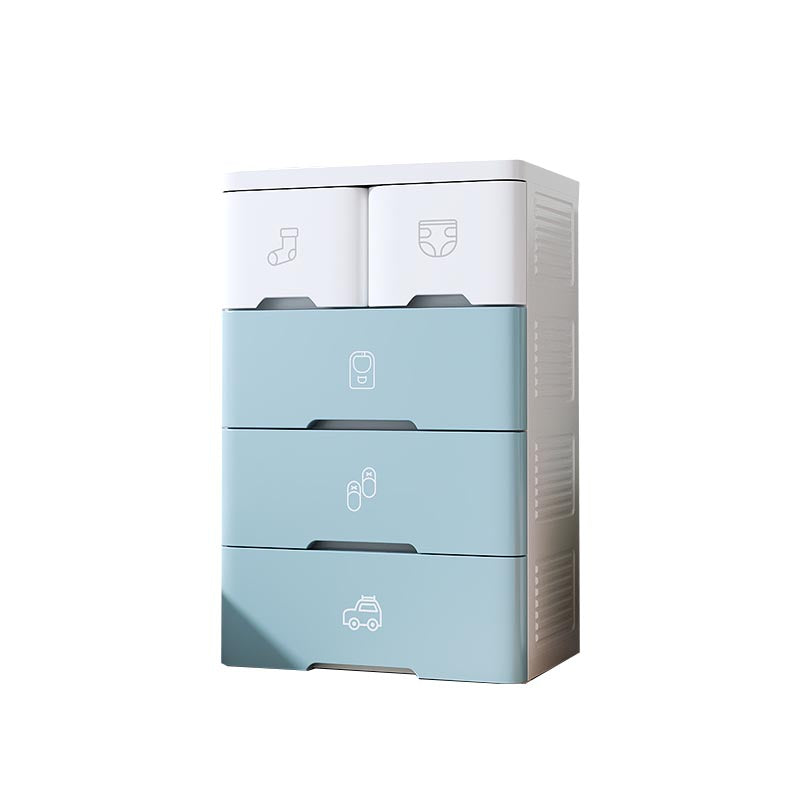Plastic Storage Cabinet with Drawer Modern Wardrobe Armoire for Bedroom