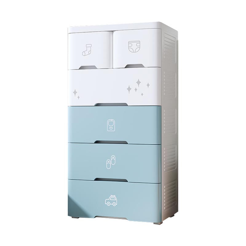 Plastic Storage Cabinet with Drawer Modern Wardrobe Armoire for Bedroom