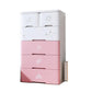 Plastic Storage Cabinet with Drawer Modern Wardrobe Armoire for Bedroom