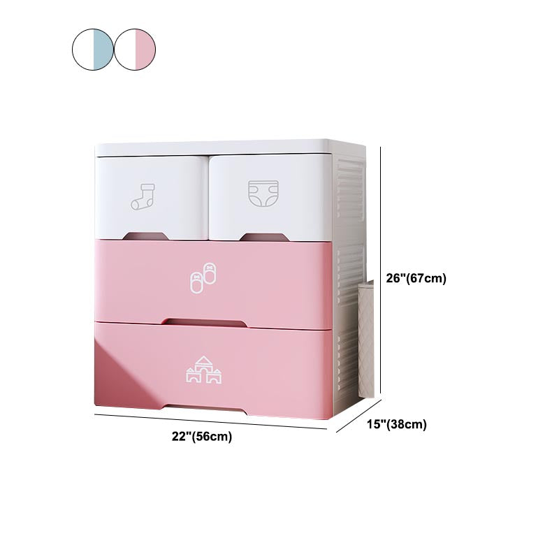 Plastic Storage Cabinet with Drawer Modern Wardrobe Armoire for Bedroom