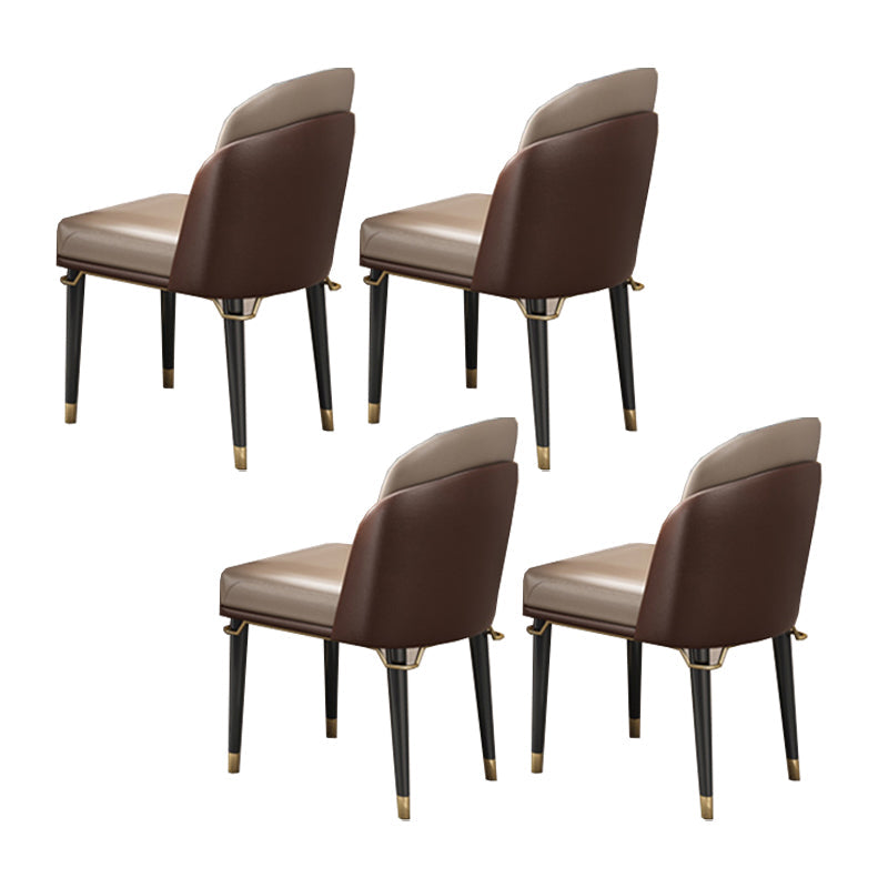 Glam Rectangle 1/4/5/6/7/9 Pieces Dining Table Set Indoor Gold Dinette Set 4 Beige Chairs Clearhalo 'Dining Room Sets' 'Dining Tables & Seating' 'dining_room_set' 'furn' 'furn_dining_room_set' 'Furniture' 'Kitchen & Dining Furniture' 5796094