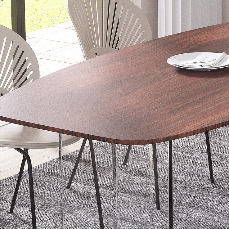 Contemporary Dining Set 1/2/4/5/6/7 Pcs Rectangle Dining Table with Windsor Chairs Clearhalo 'Dining Room Sets' 'Dining Tables & Seating' 'dining_room_set' 'furn' 'furn_dining_room_set' 'Furniture' 'Kitchen & Dining Furniture' 5796161