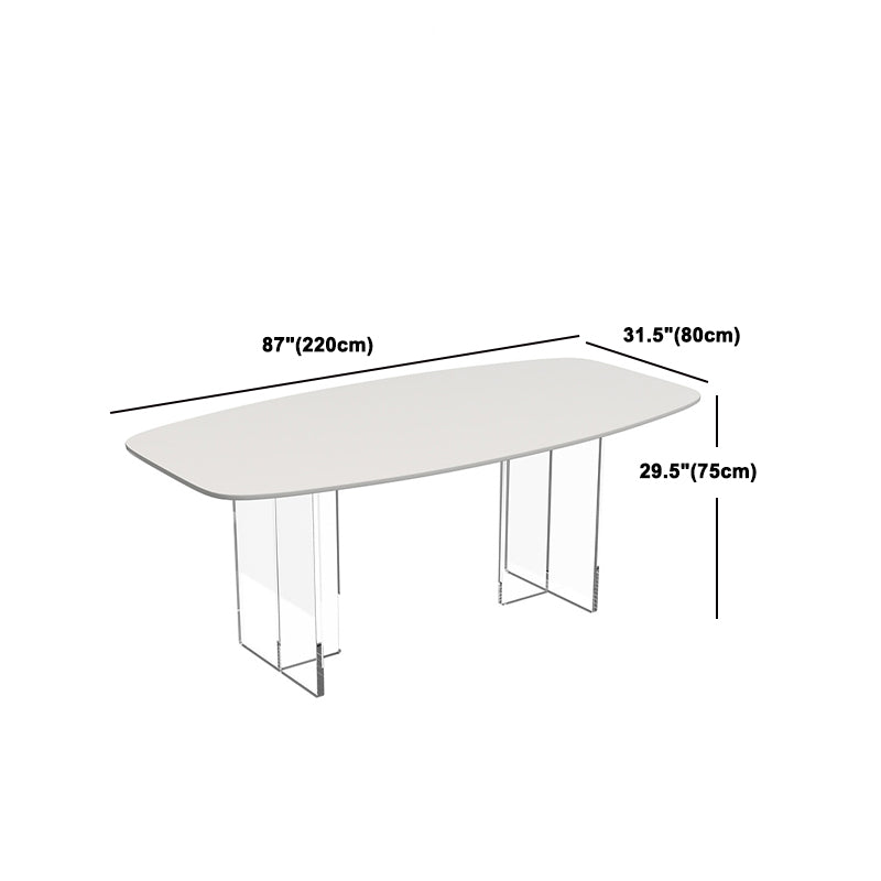 Contemporary Dining Set 1/2/4/5/6/7 Pcs Rectangle Dining Table with Windsor Chairs Clearhalo 'Dining Room Sets' 'Dining Tables & Seating' 'dining_room_set' 'furn' 'furn_dining_room_set' 'Furniture' 'Kitchen & Dining Furniture' 5796171