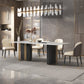 Glam Style Sintered Stone Dining Set Rectangle 1/4/5/6 Pieces Dining Set Clearhalo 'Dining Room Sets' 'Dining Tables & Seating' 'dining_room_set' 'furn' 'furn_dining_room_set' 'Furniture' 'Kitchen & Dining Furniture' 5796186