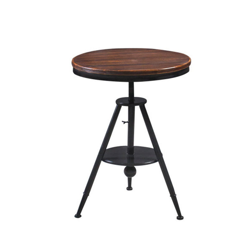 Modern Round Solid Wood Dining Set 1/2/3/4/5 Pieces Dining Set
