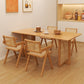 Modern Dining Set 1/2/4/5 Pcs Solid Wood Dining Table and Armless Chairs 5 Pieces: Table, 4 Chairs Clearhalo 'Dining Room Sets' 'Dining Tables & Seating' 'dining_room_set' 'furn' 'furn_dining_room_set' 'Furniture' 'Kitchen & Dining Furniture' 5796211