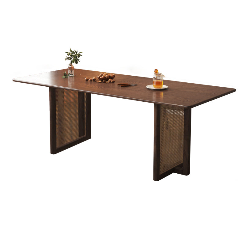 Modern Dining Set 1/2/4/5 Pcs Solid Wood Dining Table and Armless Chairs Clearhalo 'Dining Room Sets' 'Dining Tables & Seating' 'dining_room_set' 'furn' 'furn_dining_room_set' 'Furniture' 'Kitchen & Dining Furniture' 5796212