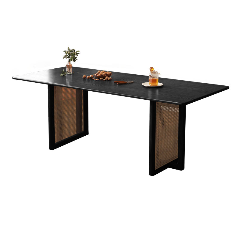 Modern Dining Set 1/2/4/5 Pcs Solid Wood Dining Table and Armless Chairs Clearhalo 'Dining Room Sets' 'Dining Tables & Seating' 'dining_room_set' 'furn' 'furn_dining_room_set' 'Furniture' 'Kitchen & Dining Furniture' 5796213