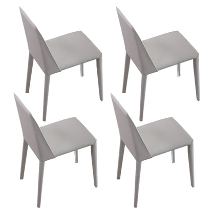 Modern Style Sintered Stone Dining Table Set White 1/4/6/7/8 Pieces Dining Set 4 White Chairs Clearhalo 'Dining Room Sets' 'Dining Tables & Seating' 'dining_room_set' 'furn' 'furn_dining_room_set' 'Furniture' 'Kitchen & Dining Furniture' 5796252
