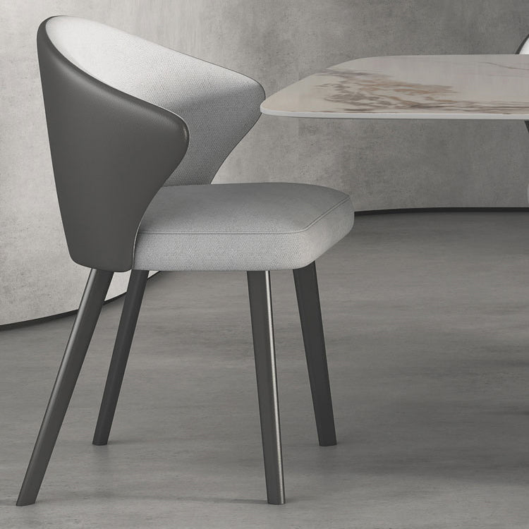 Modern Style Sintered Stone Dining Table Set White 1/4/5/7 Pieces Dining Set for Home Use Clearhalo 'Dining Room Sets' 'Dining Tables & Seating' 'dining_room_set' 'furn' 'furn_dining_room_set' 'Furniture' 'Kitchen & Dining Furniture' 5796275