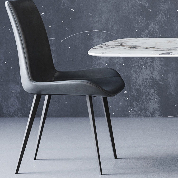 Moderne rechthoek gesinterde stenen dinerset 1/4/5/7 stukken eetgelegenheid