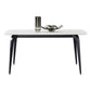 Designer 1/4/5/7 pezzi Set da tavolo da pranzo set di dinette top in pietra bianca