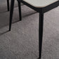 Modern Stone and Steel Dinette Set 1/4/5/7 Pieces Indoor Dining Table Set