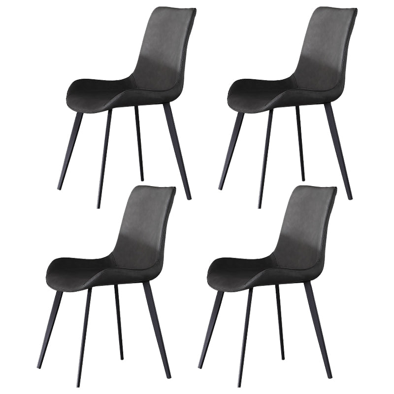Juego de comedor interior moderno rectangular de piedra negra de 1/4/5/7 piezas