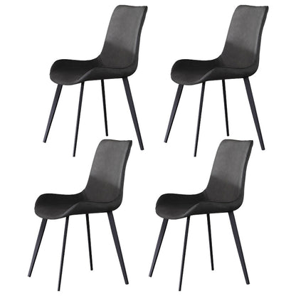 Juego de comedor interior moderno rectangular de piedra negra de 1/4/5/7 piezas