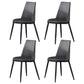 Juego de comedor interior moderno rectangular de piedra negra de 1/4/5/7 piezas