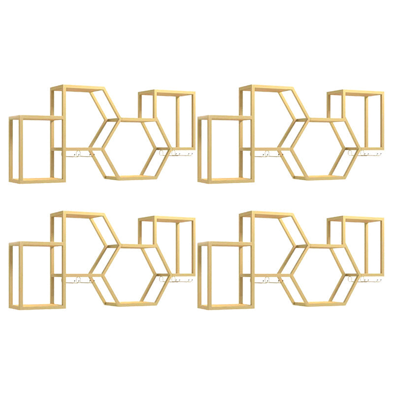 Bouteille de vin mural industriel et grille-vins en métal.