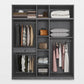 Modern Style Wooden Wardrobe Soft Close Door Wardrobe Closet with Drawer