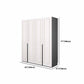 Modern Style Wooden Wardrobe Soft Close Door Wardrobe Closet with Drawer