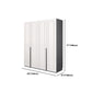 Modern Style Wooden Wardrobe Soft Close Door Wardrobe Closet with Drawer
