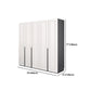Modern Style Wooden Wardrobe Soft Close Door Wardrobe Closet with Drawer