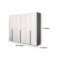 Modern Style Wooden Wardrobe Soft Close Door Wardrobe Closet with Drawer