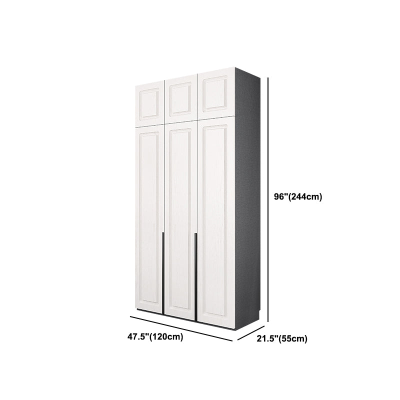 Modern Style Wooden Wardrobe Soft Close Door Wardrobe Closet with Drawer